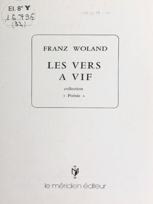 cover image of Les vers à vif